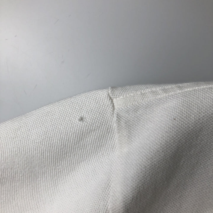 Ralph Lauren POLO by Ralph Lauren CUSTOM FIT short sleeve polo shirt, men's size L cotton white type Vintage Second Hand