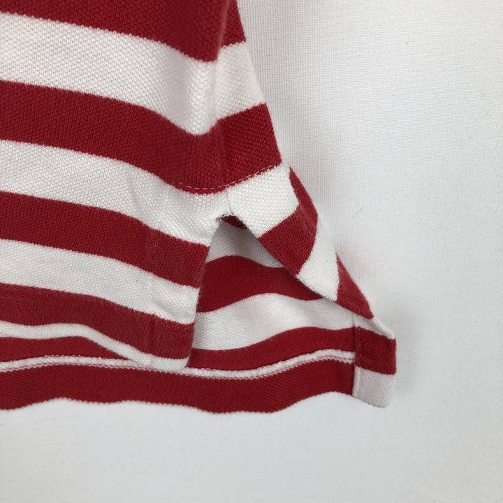 Ralph Lauren POLO by Ralph Lauren short sleeve striped polo shirt, men's size M cotton red type Vintage Second Hand
