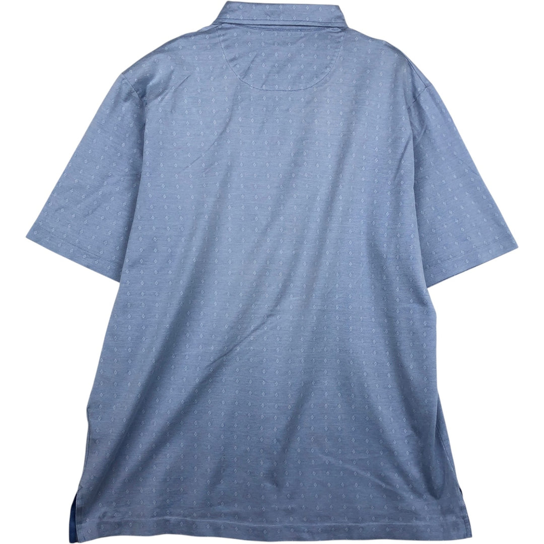 Ralph Lauren POLO GOLF Polo Golf short sleeve polo shirt for men size L Pima Cotton Blue type light blue Vintage Second Hand