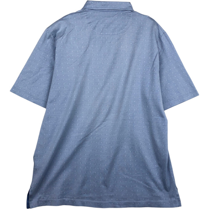 Ralph Lauren POLO GOLF Polo Golf short sleeve polo shirt for men size L Pima Cotton Blue type light blue Vintage Second Hand