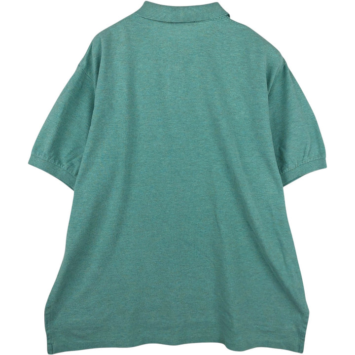 Ralph Lauren POLO by Ralph Lauren short sleeve polo shirt, men's XL size cotton Emerald green Vintage Second Hand