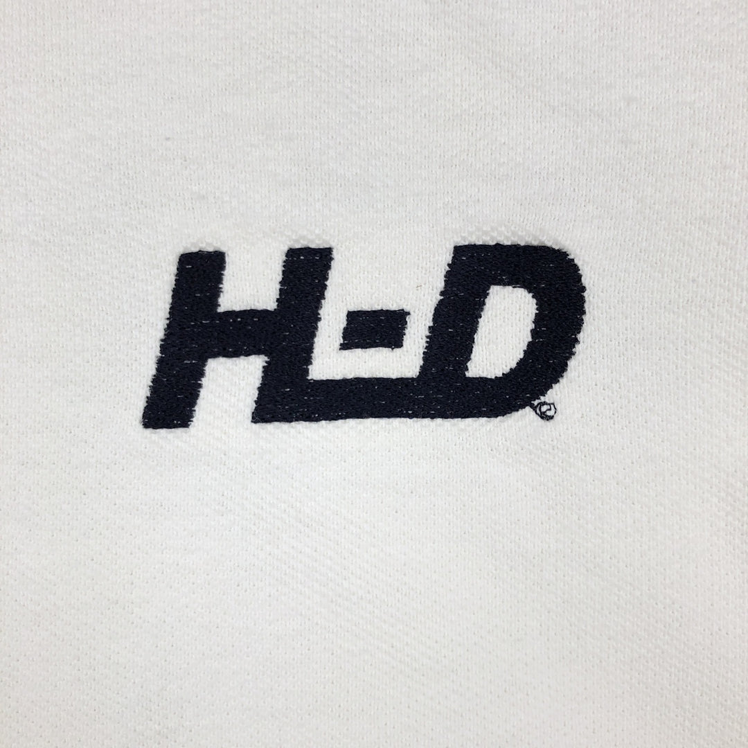 Harley-Davidson short-sleeved polo shirt, men's equivalent to XL cotton white type Vintage Second Hand