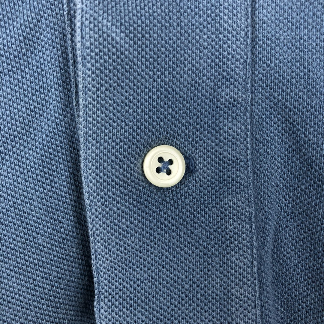 Ralph Lauren POLO by Ralph Lauren short sleeve polo shirt, men's XL size cotton blue type Vintage Second Hand