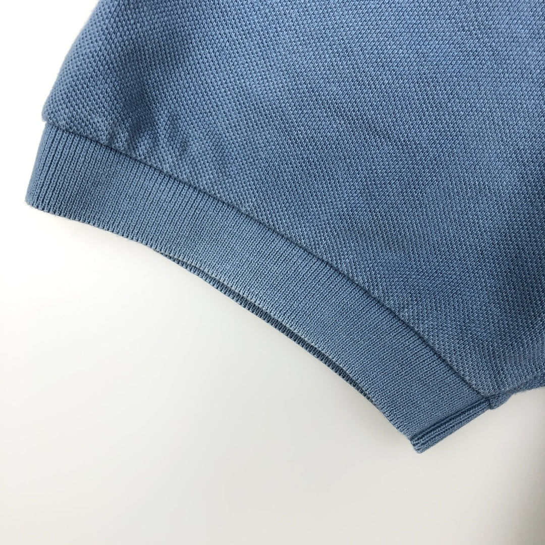 Ralph Lauren POLO by Ralph Lauren short sleeve polo shirt, men's XL size cotton blue type Vintage Second Hand