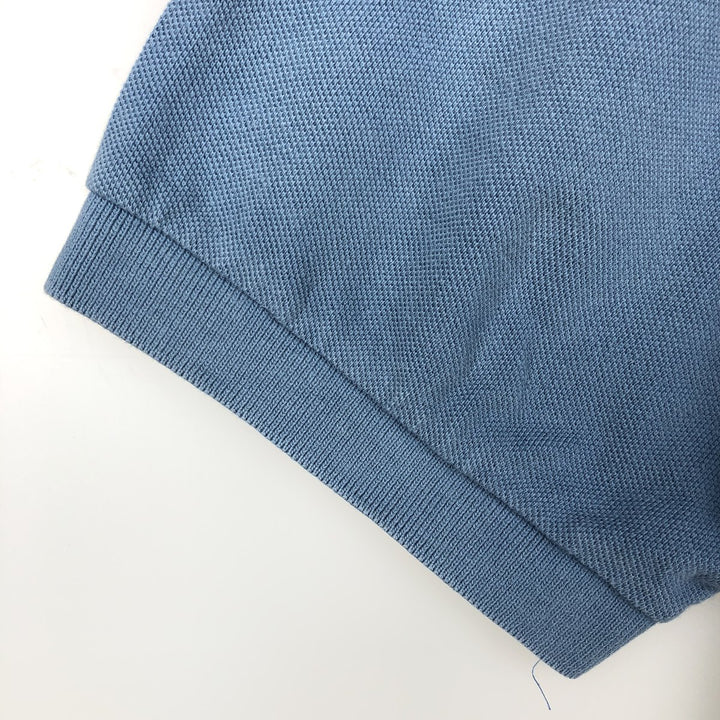 Ralph Lauren POLO by Ralph Lauren short sleeve polo shirt, men's XL size cotton blue type Vintage Second Hand