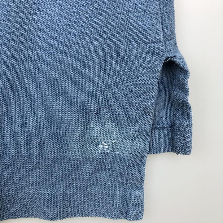 Ralph Lauren POLO by Ralph Lauren short sleeve polo shirt, men's XL size cotton blue type Vintage Second Hand