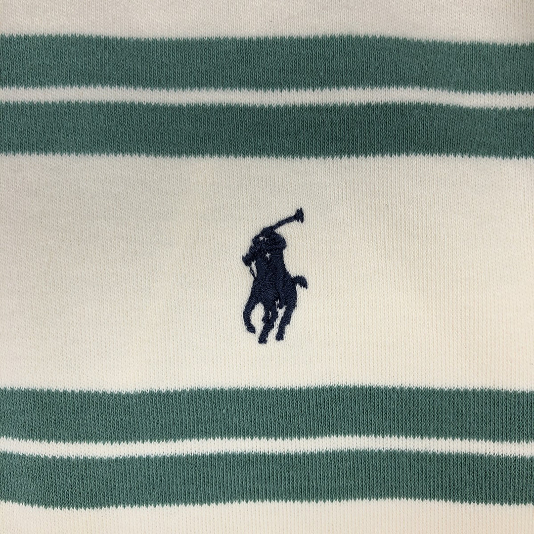 Ralph Lauren POLO by Ralph Lauren Multi-border short sleeve striped polo shirt Men's M size cotton green type Vintage Second Hand