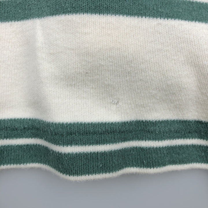 Ralph Lauren POLO by Ralph Lauren Multi-border short sleeve striped polo shirt Men's M size cotton green type Vintage Second Hand