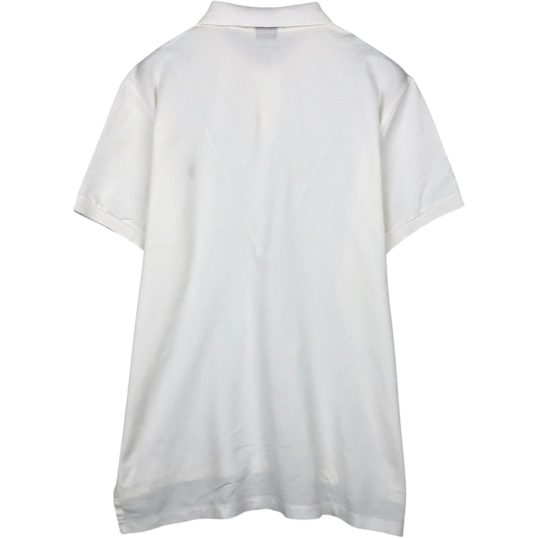 Ralph Lauren POLO by Ralph Lauren CUSTOM FIT short sleeve polo shirt, men's XL size Pima Cotton white type Vintage Second Hand