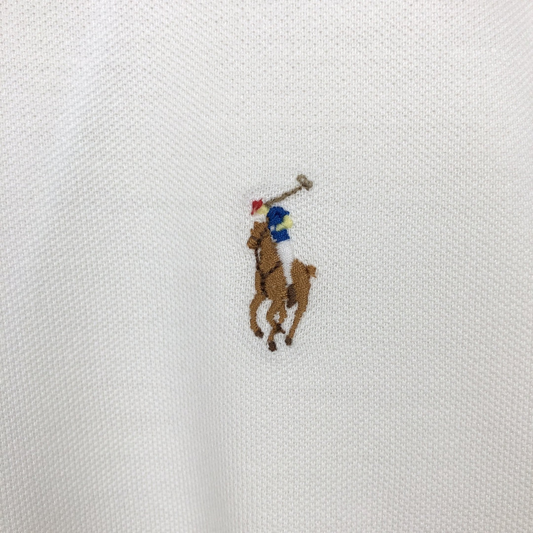 Ralph Lauren POLO by Ralph Lauren CUSTOM FIT short sleeve polo shirt, men's XL size Pima Cotton white type Vintage Second Hand