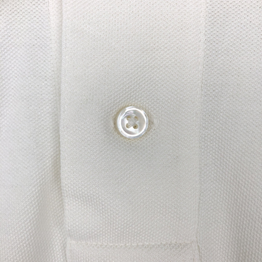 Ralph Lauren POLO by Ralph Lauren CUSTOM FIT short sleeve polo shirt, men's XL size Pima Cotton white type Vintage Second Hand