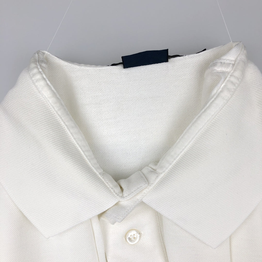 Ralph Lauren POLO by Ralph Lauren CUSTOM FIT short sleeve polo shirt, men's XL size Pima Cotton white type Vintage Second Hand