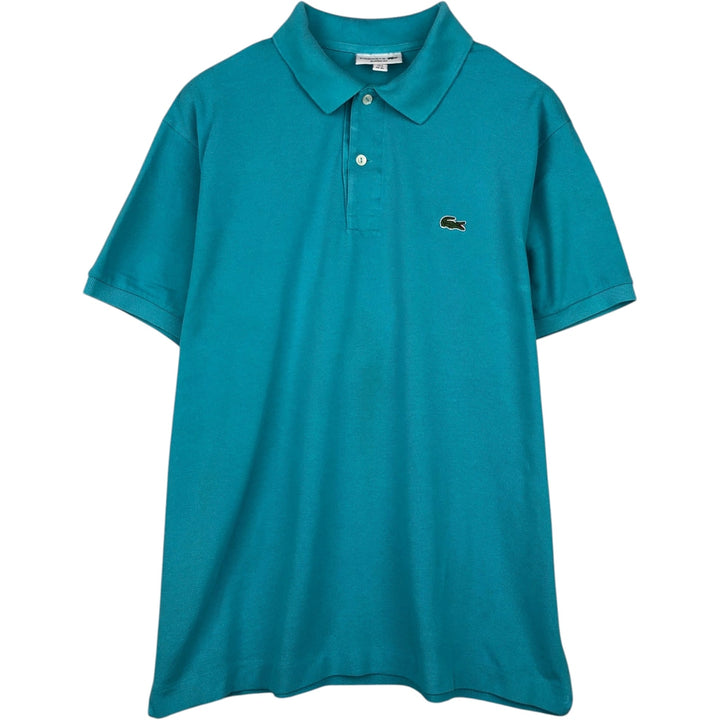 Lacoste Classic Fit short sleeve polo shirt, men's XL size cotton turquoise blue Vintage Second Hand