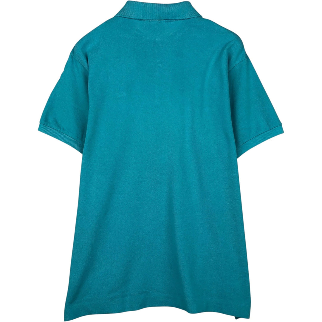 Lacoste Classic Fit short sleeve polo shirt, men's XL size cotton turquoise blue Vintage Second Hand