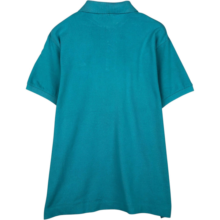 Lacoste Classic Fit short sleeve polo shirt, men's XL size cotton turquoise blue Vintage Second Hand