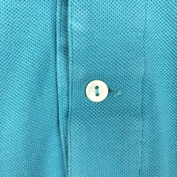 Lacoste Classic Fit short sleeve polo shirt, men's XL size cotton turquoise blue Vintage Second Hand