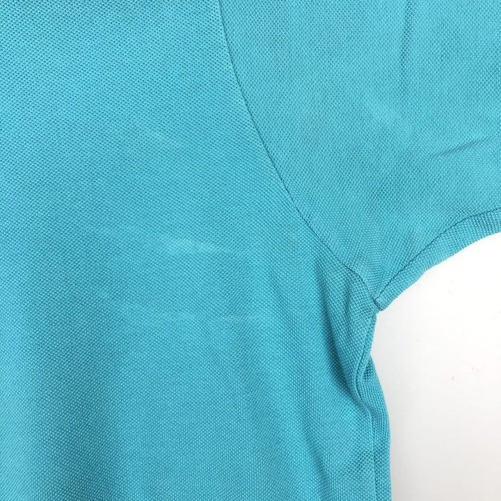 Lacoste Classic Fit short sleeve polo shirt, men's XL size cotton turquoise blue Vintage Second Hand