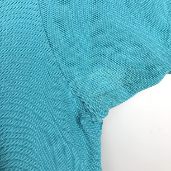 Lacoste Classic Fit short sleeve polo shirt, men's XL size cotton turquoise blue Vintage Second Hand