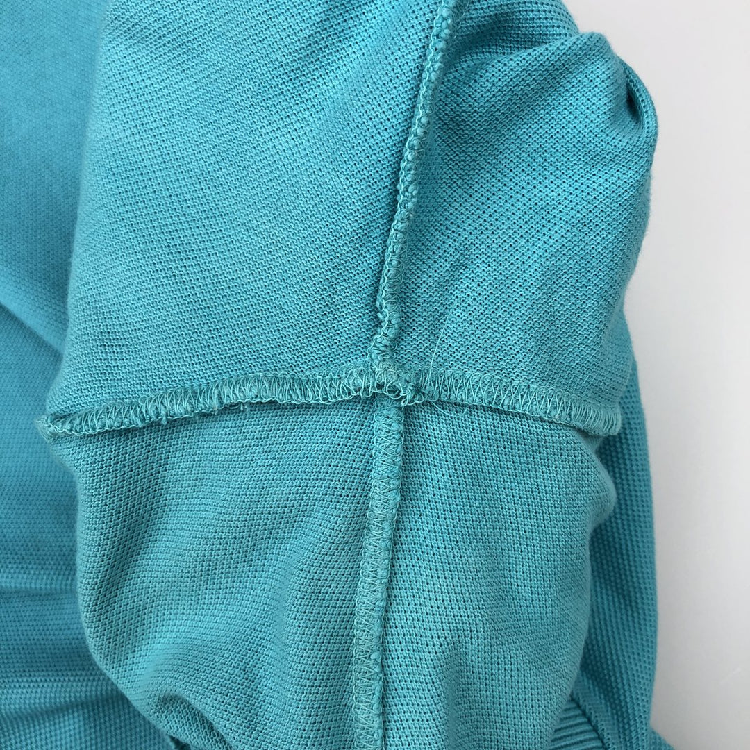 Lacoste Classic Fit short sleeve polo shirt, men's XL size cotton turquoise blue Vintage Second Hand