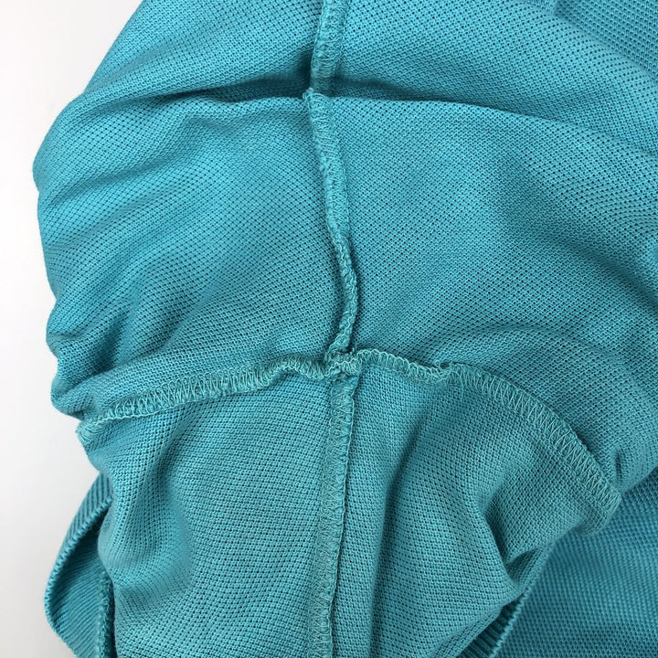 Lacoste Classic Fit short sleeve polo shirt, men's XL size cotton turquoise blue Vintage Second Hand