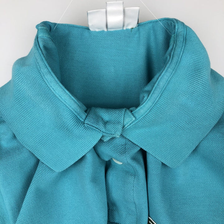 Lacoste Classic Fit short sleeve polo shirt, men's XL size cotton turquoise blue Vintage Second Hand