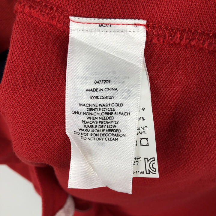 Ralph Lauren POLO by Ralph Lauren CUSTOM FIT Short-Sleeve Rugby Shirt, Men's Size S (approx.) cotton red type Vintage Second Hand