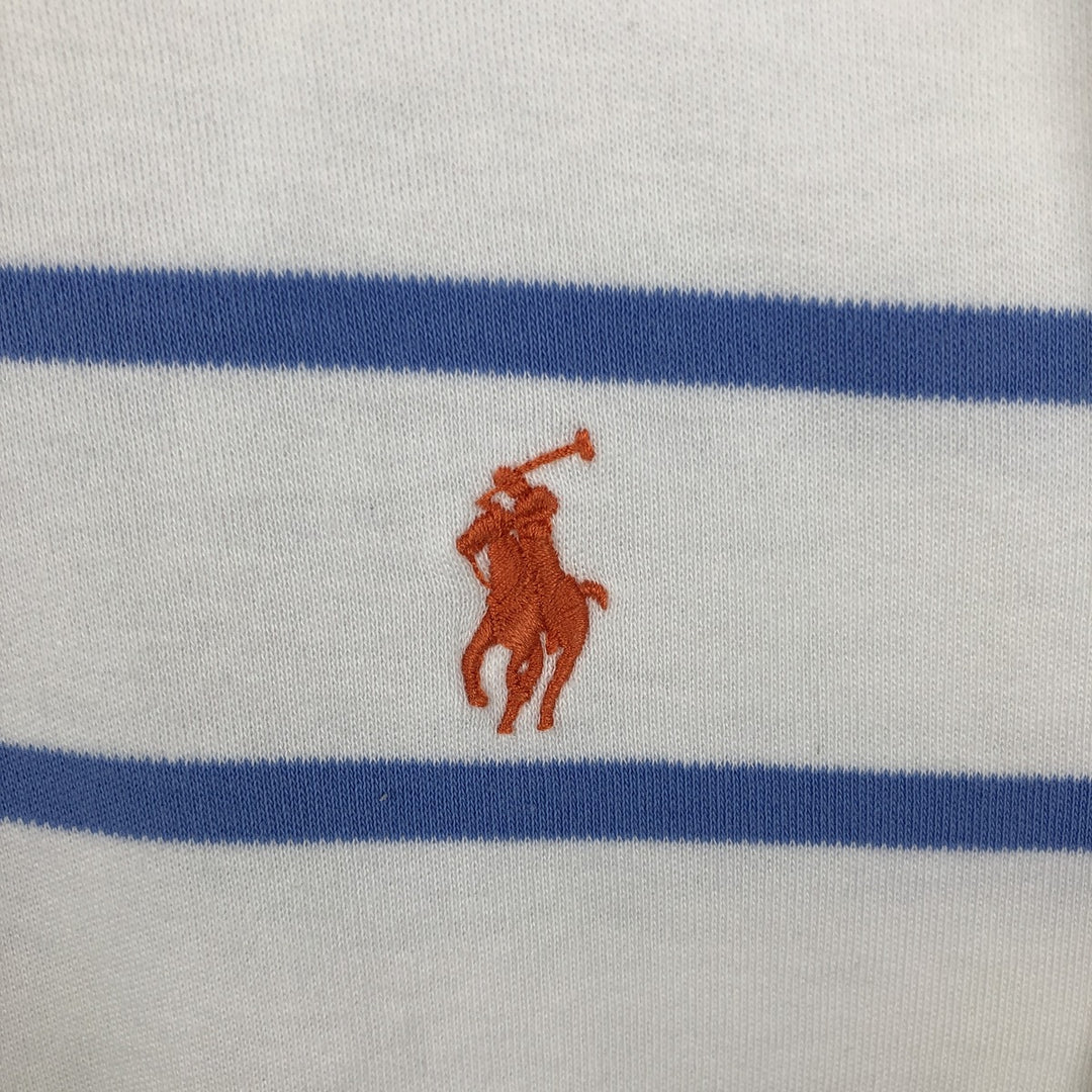 Ralph Lauren POLO by Ralph Lauren short sleeve striped polo shirt, men's size M cotton white type Vintage Second Hand