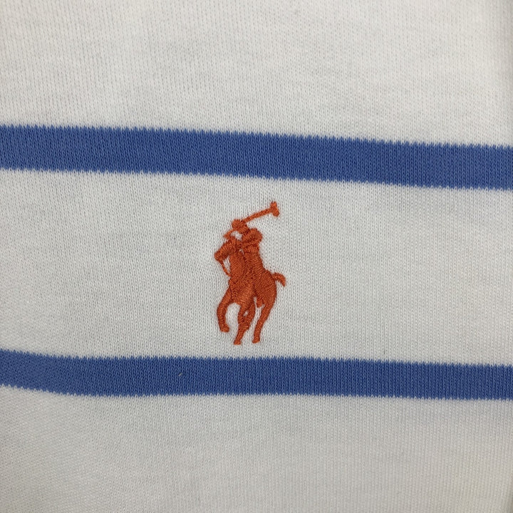 Ralph Lauren POLO by Ralph Lauren short sleeve striped polo shirt, men's size M cotton white type Vintage Second Hand