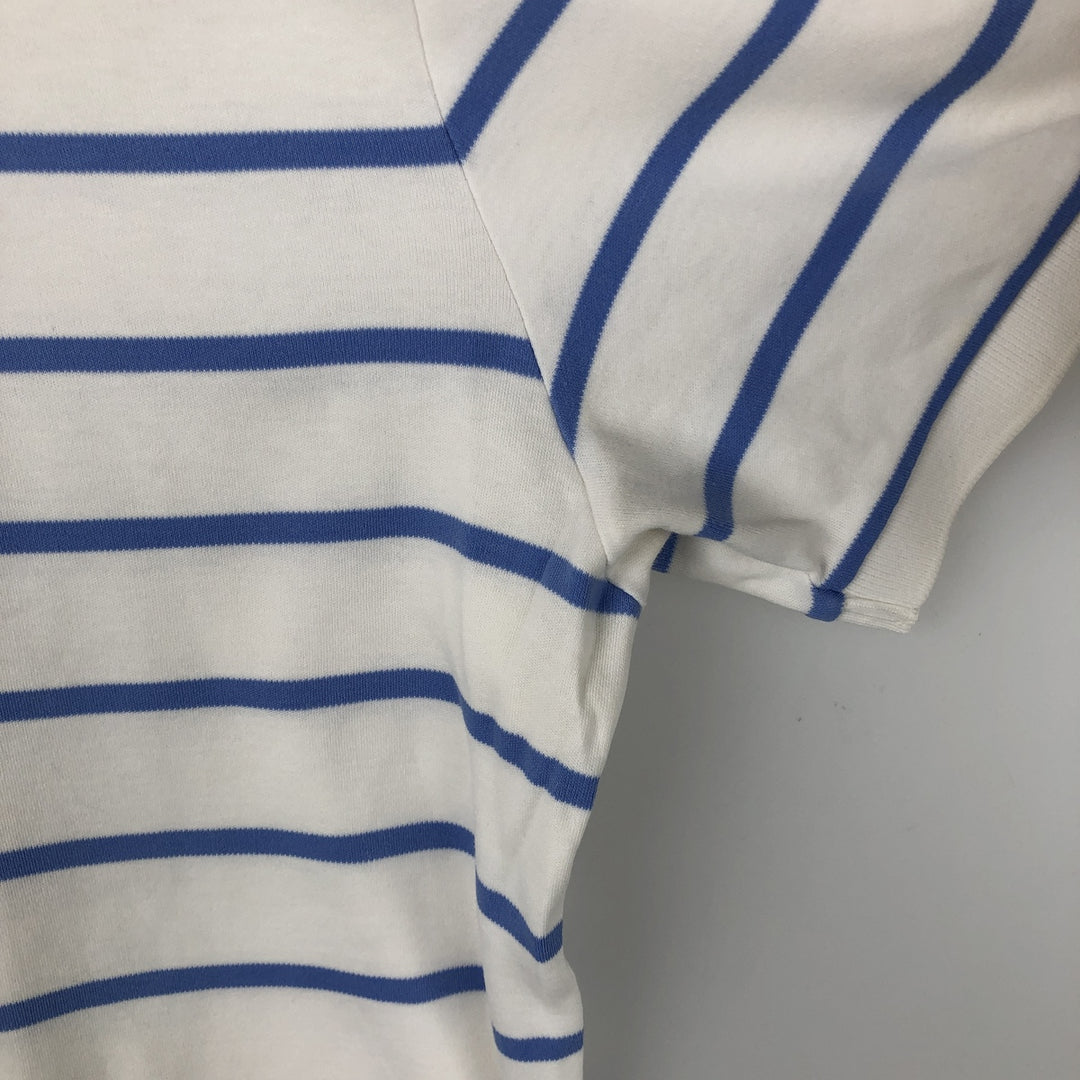 Ralph Lauren POLO by Ralph Lauren short sleeve striped polo shirt, men's size M cotton white type Vintage Second Hand