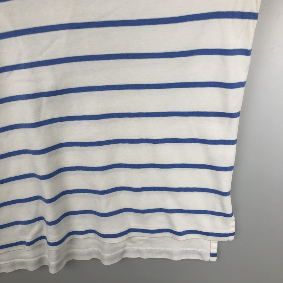 Ralph Lauren POLO by Ralph Lauren short sleeve striped polo shirt, men's size M cotton white type Vintage Second Hand