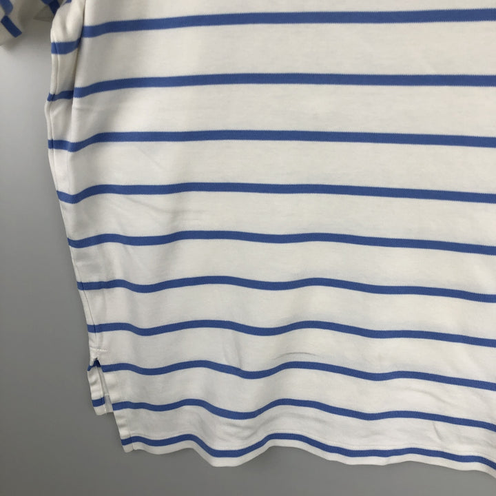 Ralph Lauren POLO by Ralph Lauren short sleeve striped polo shirt, men's size M cotton white type Vintage Second Hand
