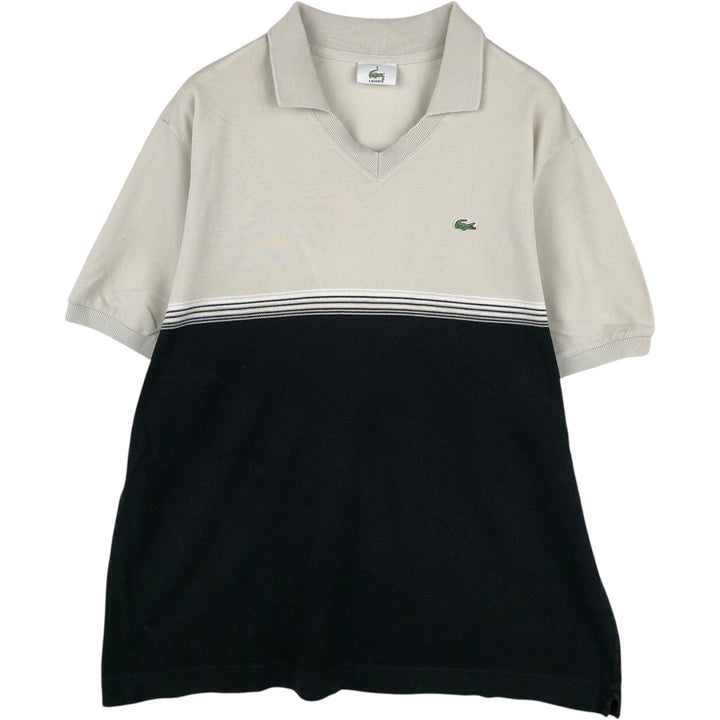 Lacoste Skipper Short-Sleeve Polo Shirt, Size 6 (Men's XL equivalent) cotton gray type Vintage Second Hand