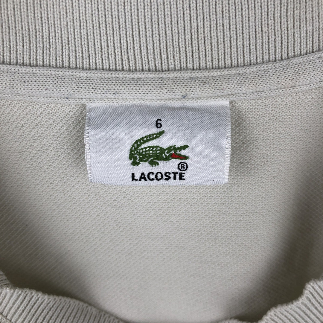 Lacoste Skipper Short-Sleeve Polo Shirt, Size 6 (Men's XL equivalent) cotton gray type Vintage Second Hand