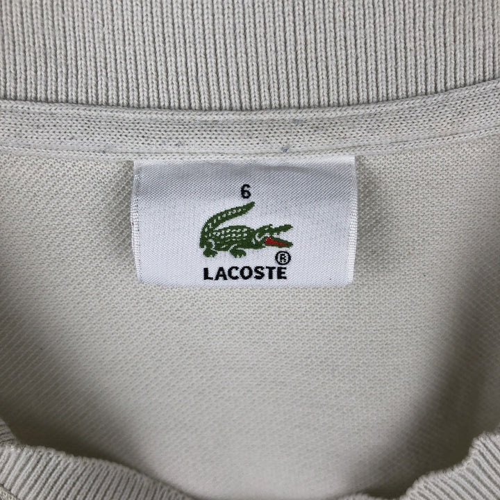 Lacoste Skipper Short-Sleeve Polo Shirt, Size 6 (Men's XL equivalent) cotton gray type Vintage Second Hand