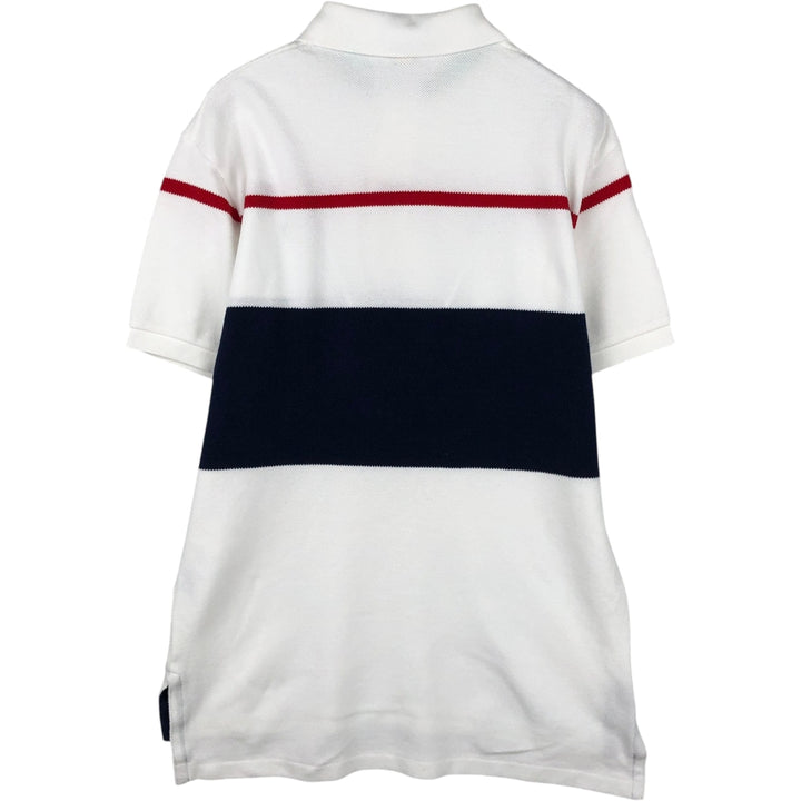Ralph Lauren POLO by Ralph Lauren short sleeve striped polo shirt, men's size M cotton white type Vintage Second Hand