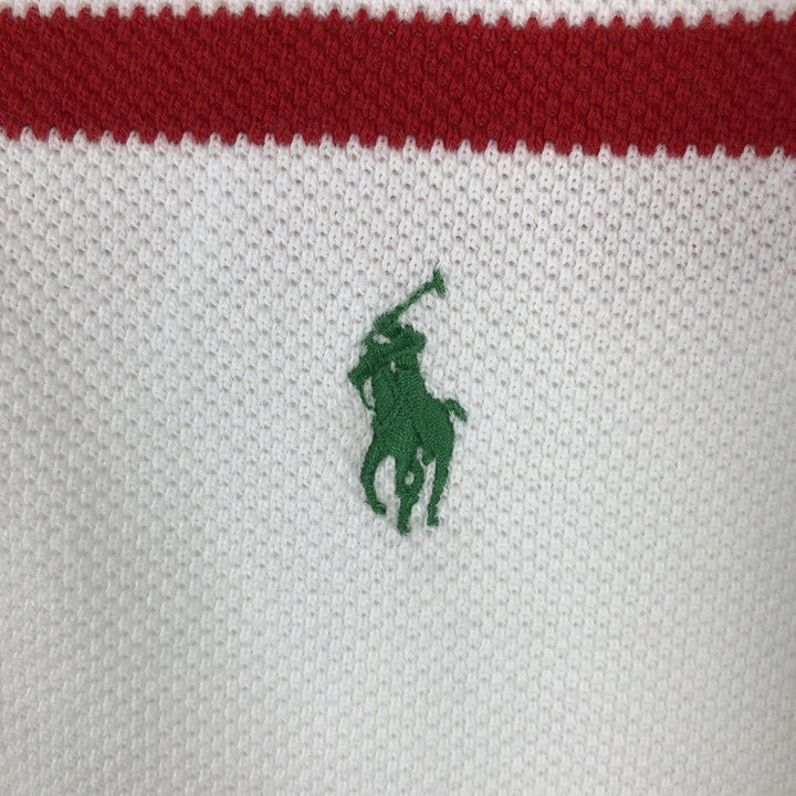 Ralph Lauren POLO by Ralph Lauren short sleeve striped polo shirt, men's size M cotton white type Vintage Second Hand