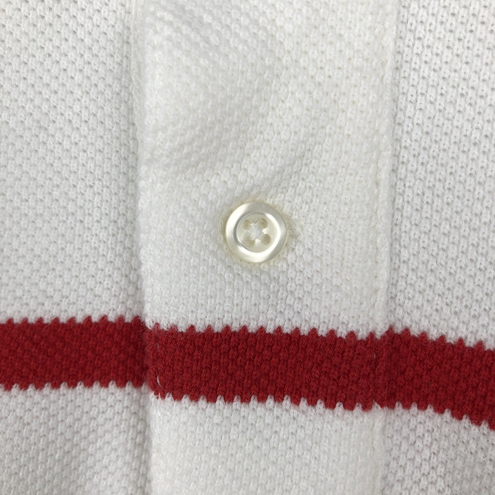 Ralph Lauren POLO by Ralph Lauren short sleeve striped polo shirt, men's size M cotton white type Vintage Second Hand