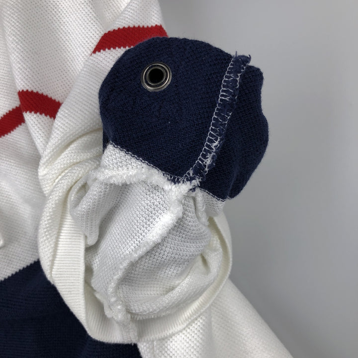 Ralph Lauren POLO by Ralph Lauren short sleeve striped polo shirt, men's size M cotton white type Vintage Second Hand
