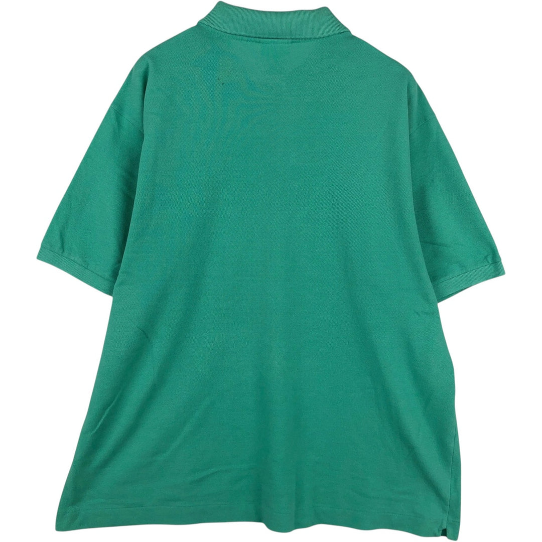 1990'S Lacoste Designed in France Short-Sleeve Polo Shirt, Size 7 (Men's XXL equivalent), Vintage cotton Emerald green Vintage Second Hand