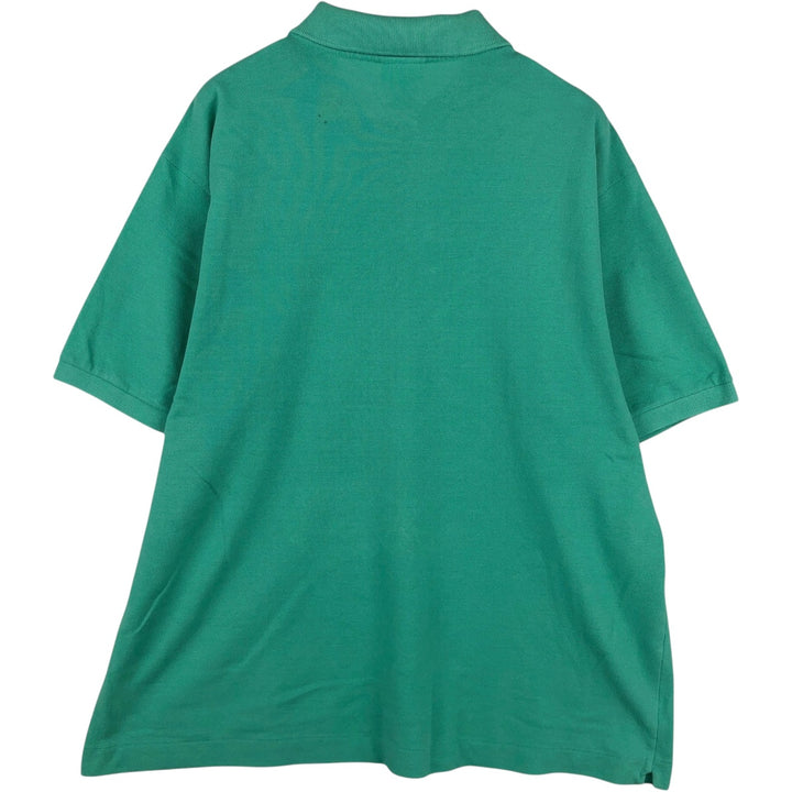 1990'S Lacoste Designed in France Short-Sleeve Polo Shirt, Size 7 (Men's XXL equivalent), Vintage cotton Emerald green Vintage Second Hand