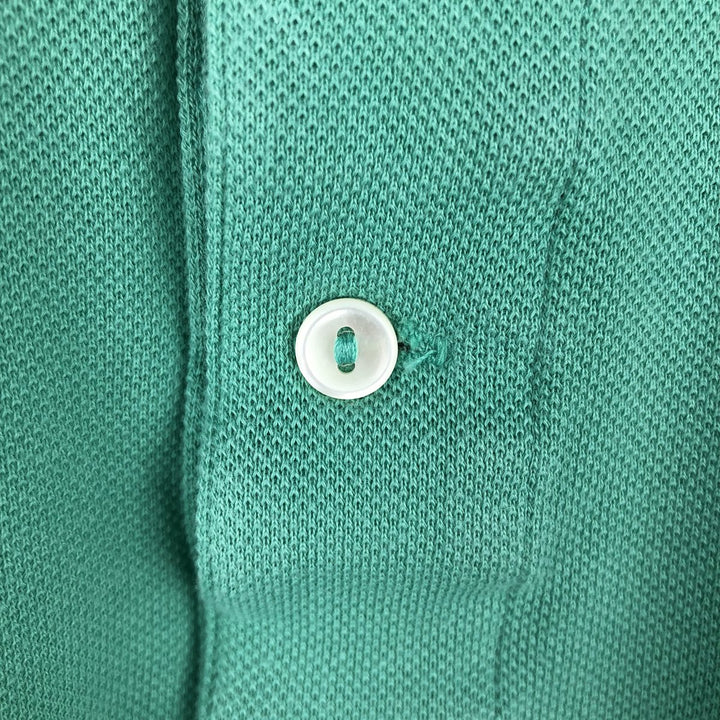 1990'S Lacoste Designed in France Short-Sleeve Polo Shirt, Size 7 (Men's XXL equivalent), Vintage cotton Emerald green Vintage Second Hand