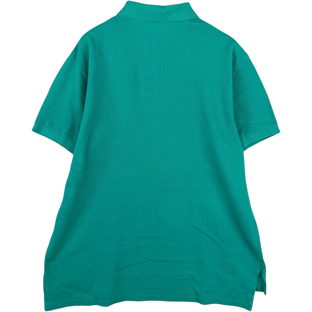 Ralph Lauren POLO by Ralph Lauren CUSTOM FIT short sleeve polo shirt, men's size L cotton Emerald green Vintage Second Hand