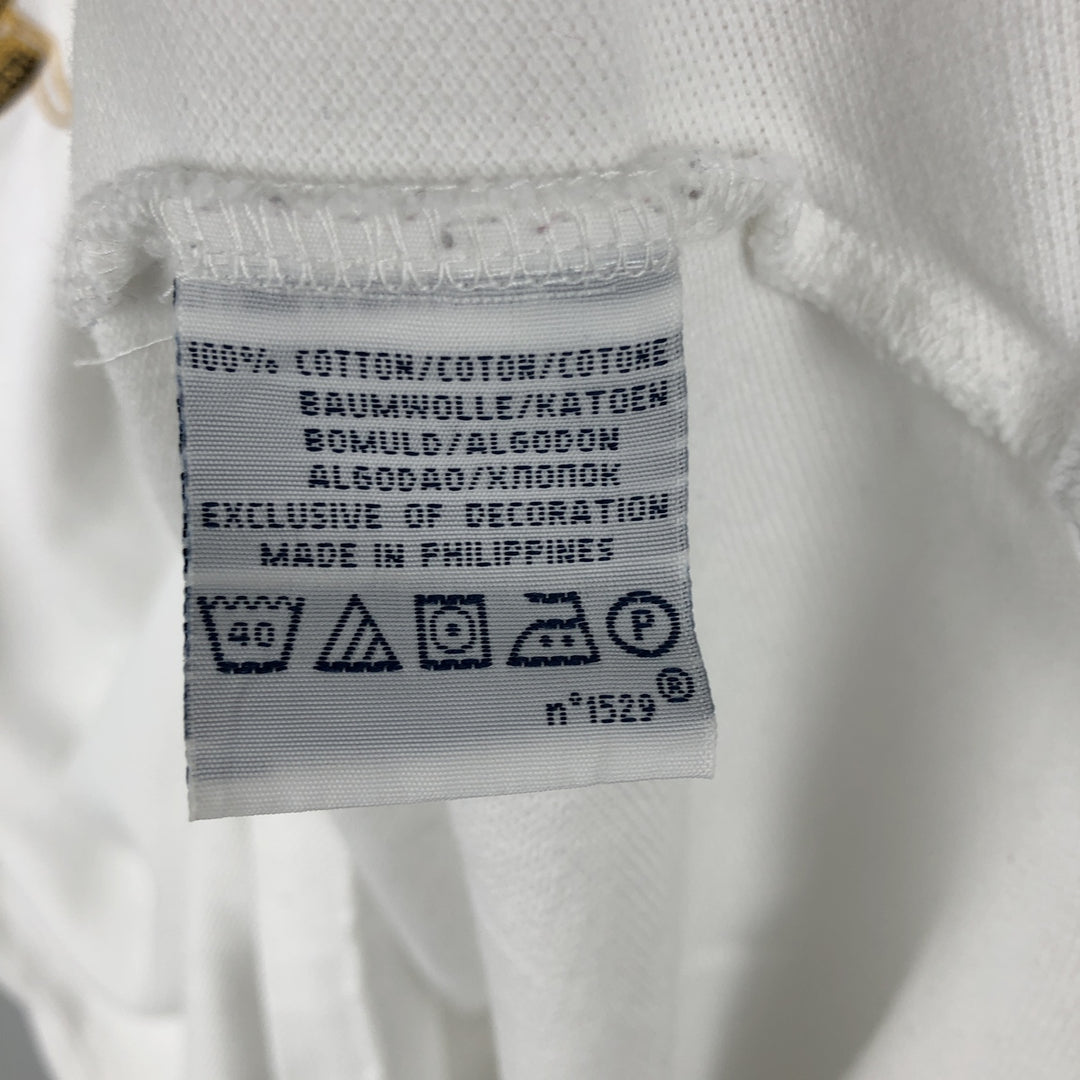 Ralph Lauren POLO by Ralph Lauren CUSTOM FIT Short-Sleeve Rugby Shirt, Men's Size M (approx.) cotton white type Vintage Second Hand