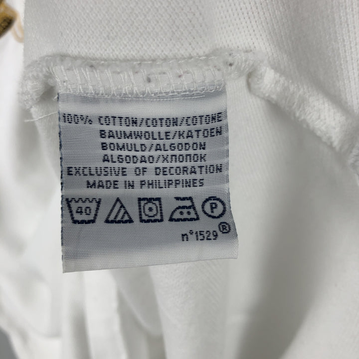 Ralph Lauren POLO by Ralph Lauren CUSTOM FIT Short-Sleeve Rugby Shirt, Men's Size M (approx.) cotton white type Vintage Second Hand