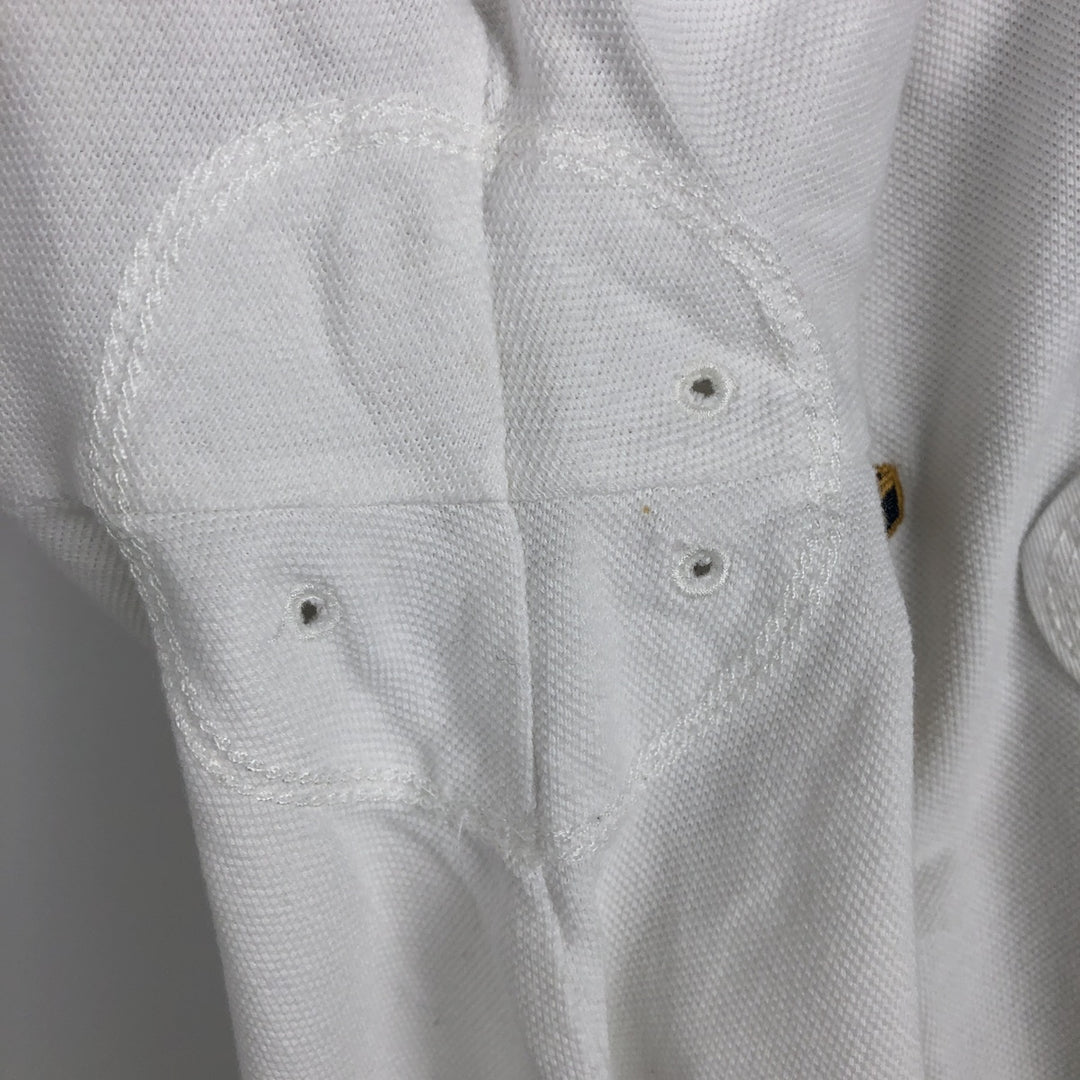 Ralph Lauren POLO by Ralph Lauren CUSTOM FIT Short-Sleeve Rugby Shirt, Men's Size M (approx.) cotton white type Vintage Second Hand