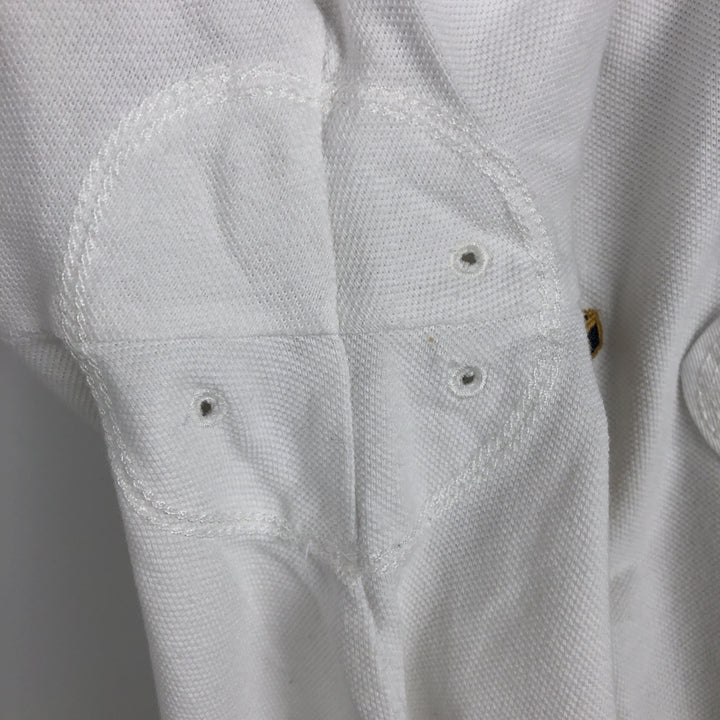 Ralph Lauren POLO by Ralph Lauren CUSTOM FIT Short-Sleeve Rugby Shirt, Men's Size M (approx.) cotton white type Vintage Second Hand