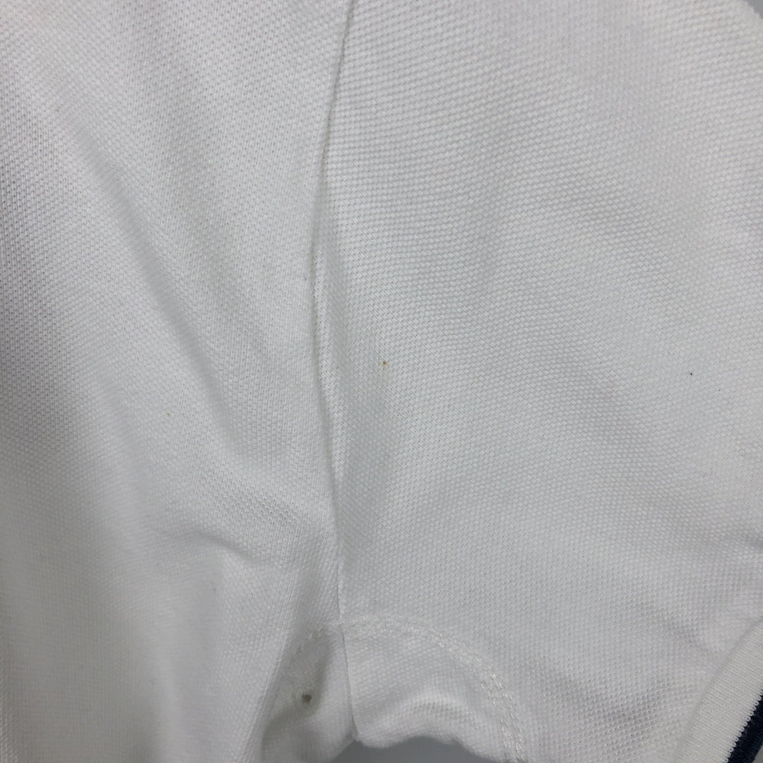 Ralph Lauren POLO by Ralph Lauren CUSTOM FIT Short-Sleeve Rugby Shirt, Men's Size M (approx.) cotton white type Vintage Second Hand
