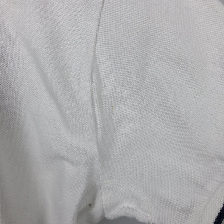 Ralph Lauren POLO by Ralph Lauren CUSTOM FIT Short-Sleeve Rugby Shirt, Men's Size M (approx.) cotton white type Vintage Second Hand