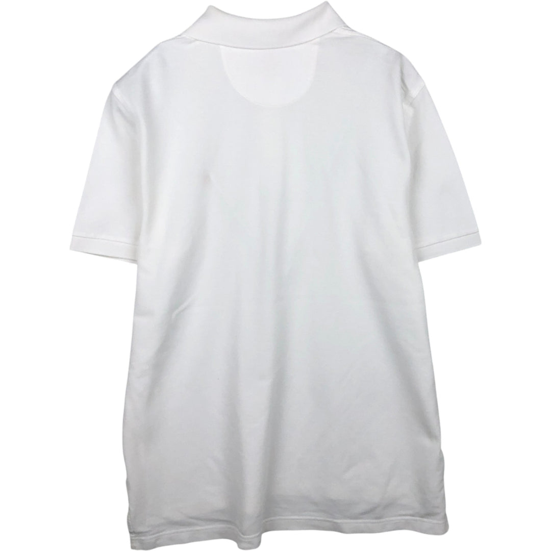 Brooks Brothers 1818 Short-Sleeve Polo Shirt, Men's Size L (approx.) Pima Cotton white type Vintage Second Hand