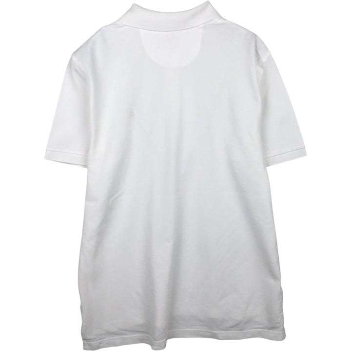 Brooks Brothers 1818 Short-Sleeve Polo Shirt, Men's Size L (approx.) Pima Cotton white type Vintage Second Hand